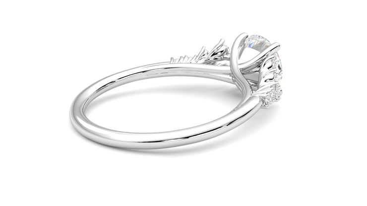 Taylor & Hart Marula Round Engagement Ring 360 degree image 12