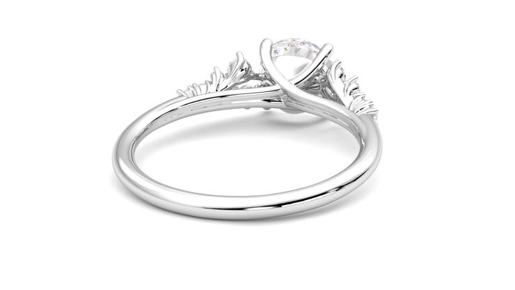 Taylor & Hart Marula Round Engagement Ring 360 degree image 14