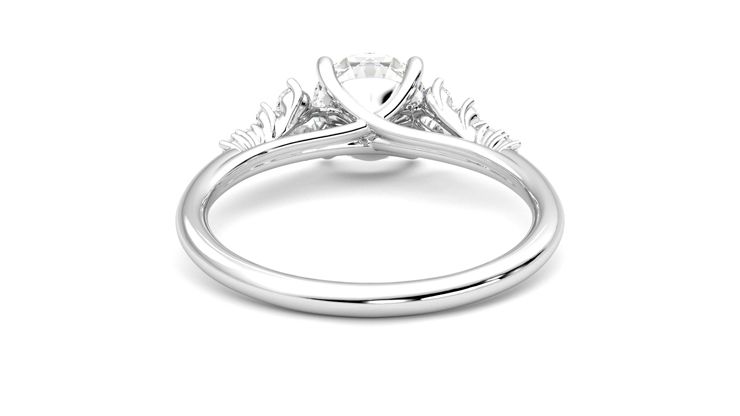 Taylor & Hart Marula Round Engagement Ring 360 degree image 15