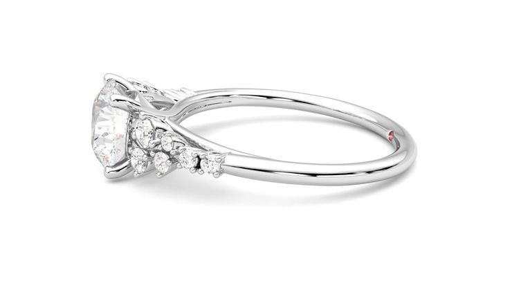 Taylor & Hart Marula Round Engagement Ring 360 degree image 21