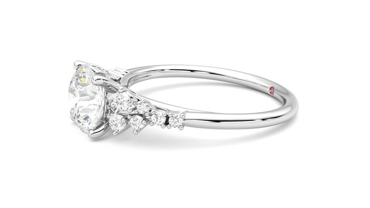 Taylor & Hart Marula Round Engagement Ring 360 degree image 22