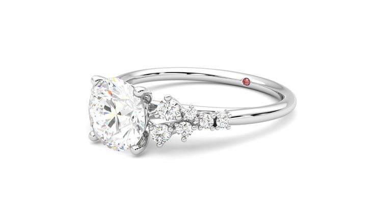 Taylor & Hart Marula Round Engagement Ring 360 degree image 24
