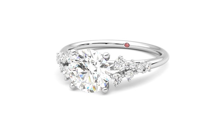 Taylor & Hart Marula Round Engagement Ring 360 degree image 26