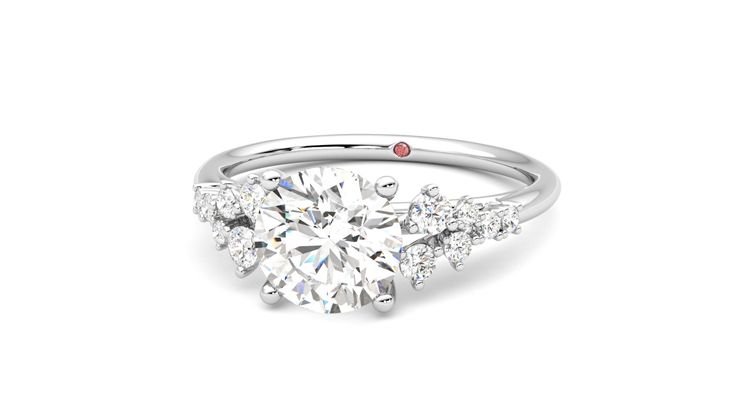Taylor & Hart Marula Round Engagement Ring 360 degree image 27