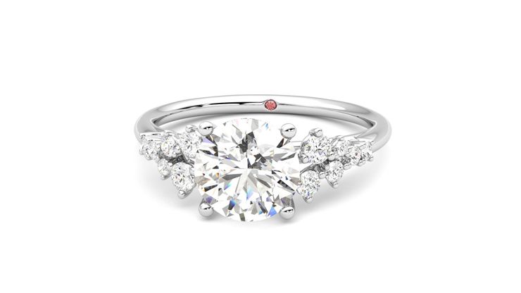 Taylor & Hart Marula Round Engagement Ring 360 degree image 28