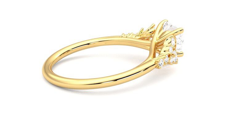 Taylor & Hart Marula Heart Engagement Ring 360 degree image 11