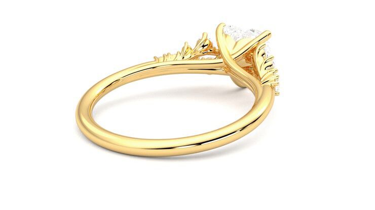 Taylor & Hart Marula Heart Engagement Ring 360 degree image 13