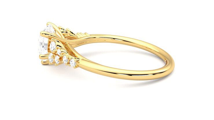 Taylor & Hart Marula Heart Engagement Ring 360 degree image 20