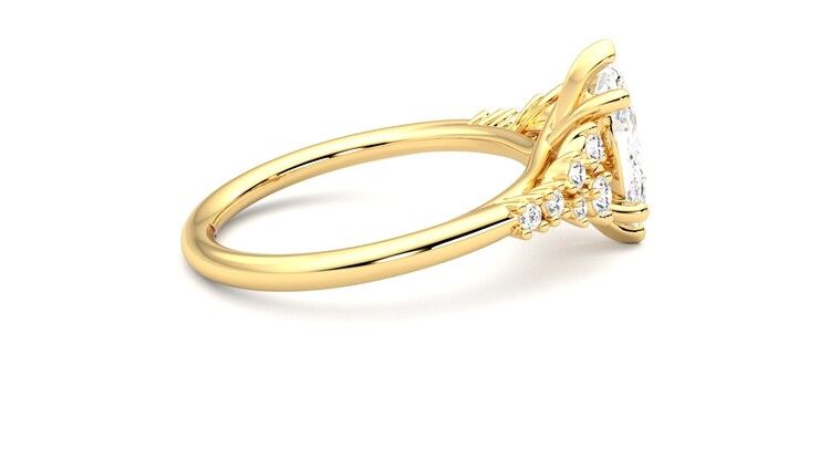 Taylor & Hart Marula Marquise Engagement Ring 360 degree image 10
