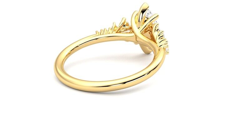 Taylor & Hart Marula Marquise Engagement Ring 360 degree image 13