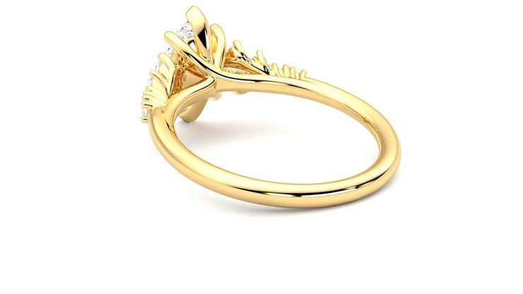 Taylor & Hart Marula Marquise Engagement Ring 360 degree image 17