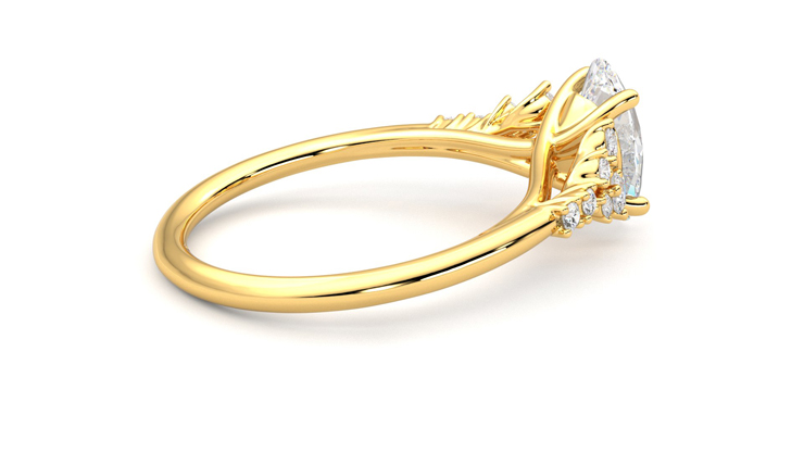 Taylor & Hart Marula Oval Engagement Ring 360 degree image 11