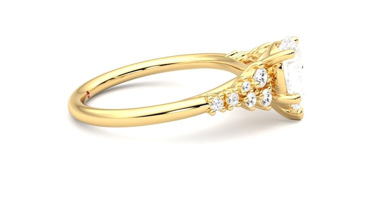 Taylor & Hart Marula Pear Engagement Ring 360 degree image 9