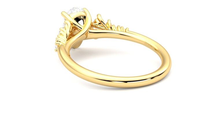 Taylor & Hart Marula Pear Engagement Ring 360 degree image 17