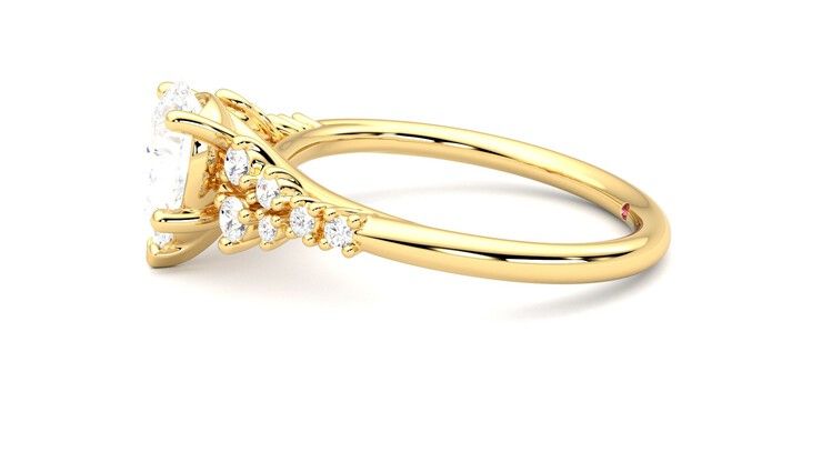Taylor & Hart Marula Pear Engagement Ring 360 degree image 21