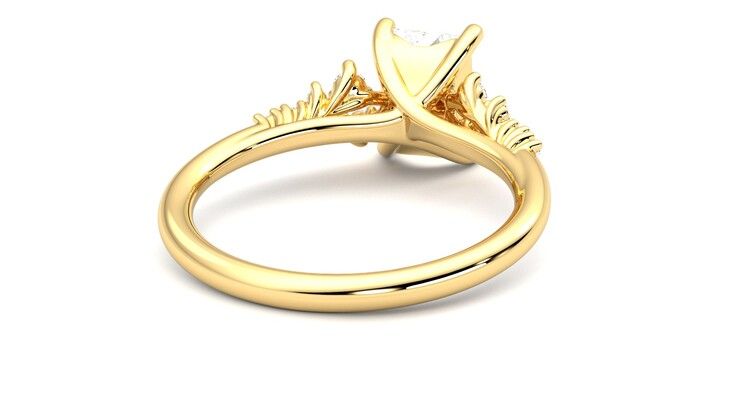 Taylor & Hart Marula Radiant Engagement Ring 360 degree image 14