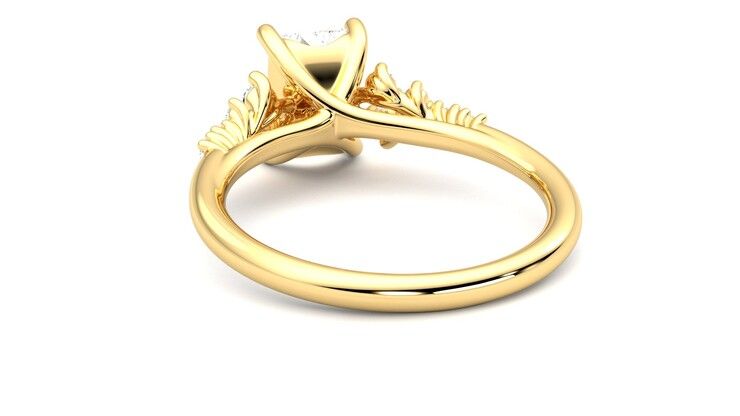 Taylor & Hart Marula Radiant Engagement Ring 360 degree image 16