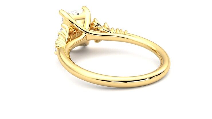 Taylor & Hart Marula Radiant Engagement Ring 360 degree image 17