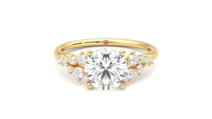 Taylor & Hart Marula Round Engagement Ring 360 degree image 0