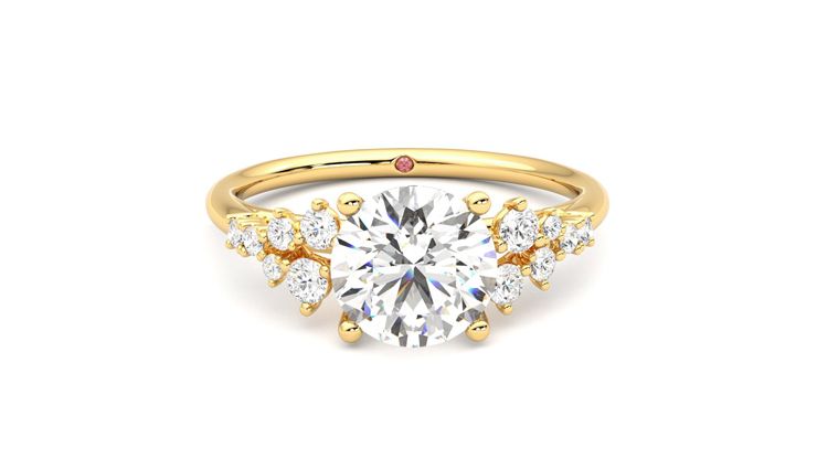 Taylor & Hart Marula Round Engagement Ring 360 degree image 1