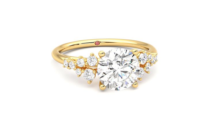 Taylor & Hart Marula Round Engagement Ring 360 degree image 3