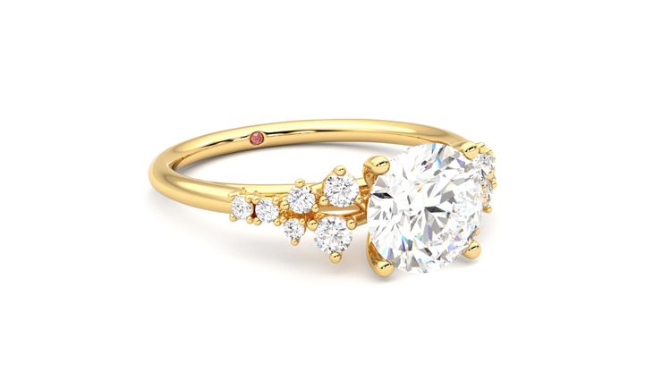 Taylor & Hart Marula Round Engagement Ring 360 degree image 5
