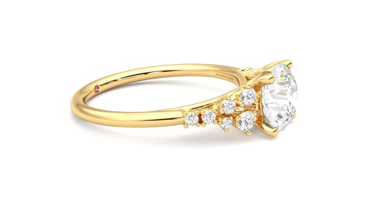 Taylor & Hart Marula Round Engagement Ring 360 degree image 8