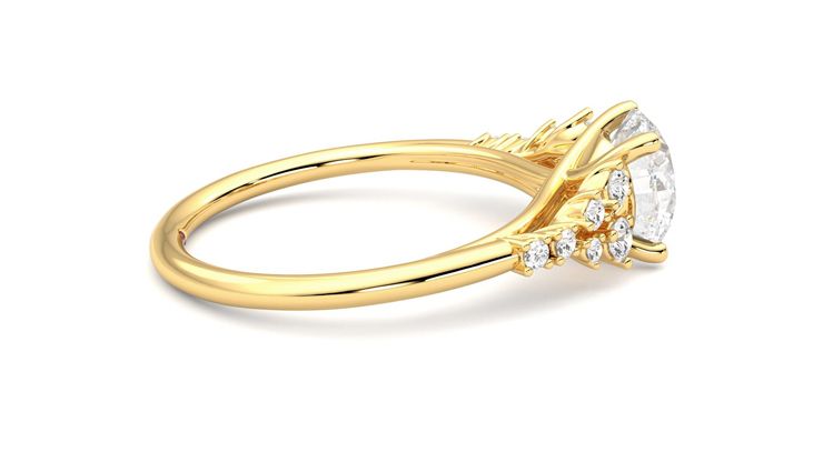 Taylor & Hart Marula Round Engagement Ring 360 degree image 10