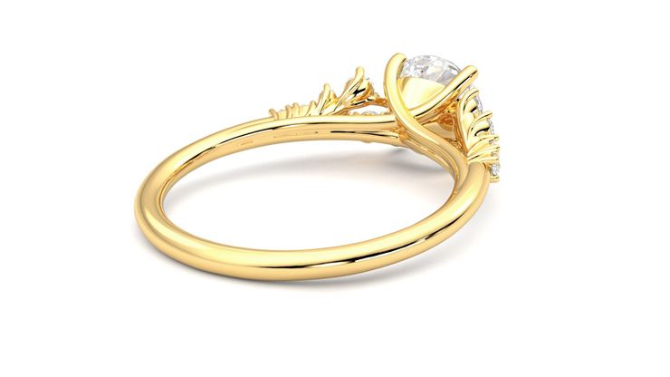 Taylor & Hart Marula Round Engagement Ring 360 degree image 13