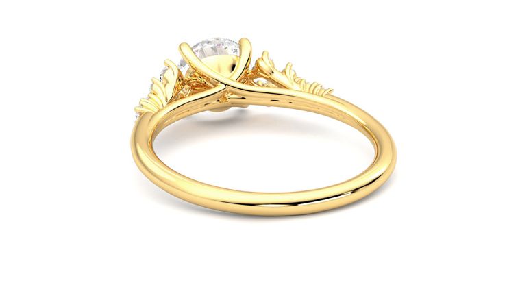 Taylor & Hart Marula Round Engagement Ring 360 degree image 16