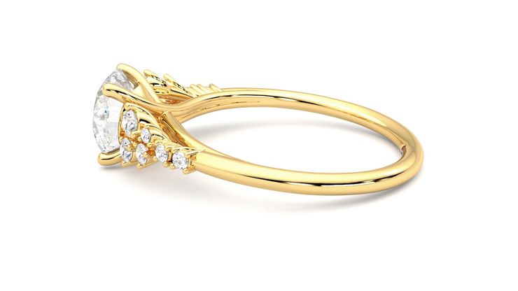 Taylor & Hart Marula Round Engagement Ring 360 degree image 20