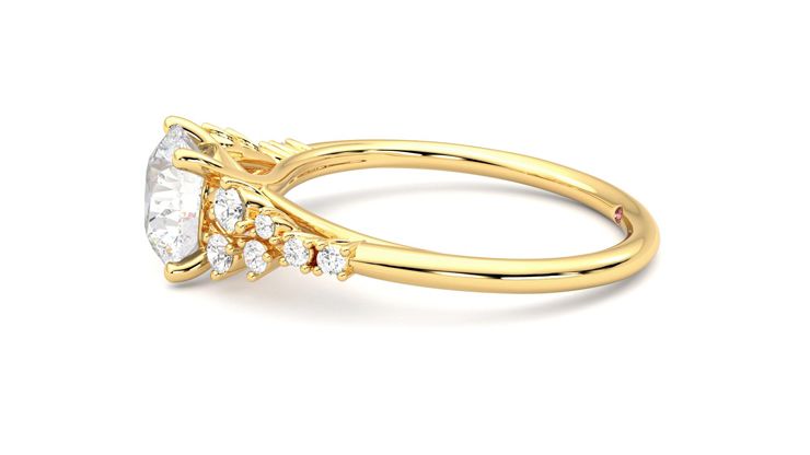 Taylor & Hart Marula Round Engagement Ring 360 degree image 21