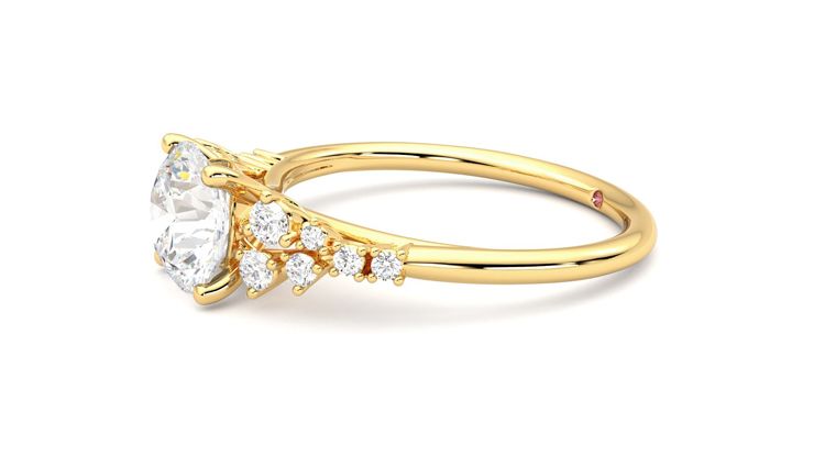 Taylor & Hart Marula Round Engagement Ring 360 degree image 22