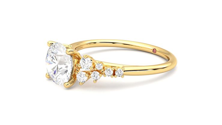 Taylor & Hart Marula Round Engagement Ring 360 degree image 23