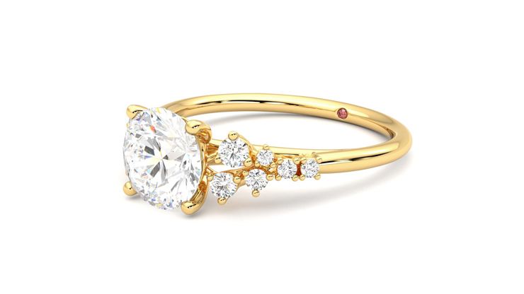 Taylor & Hart Marula Round Engagement Ring 360 degree image 24