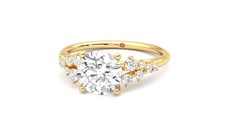 Taylor & Hart Marula Round Engagement Ring 360 degree image 27