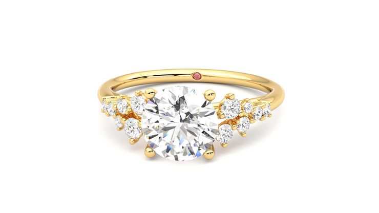 Taylor & Hart Marula Round Engagement Ring 360 degree image 28