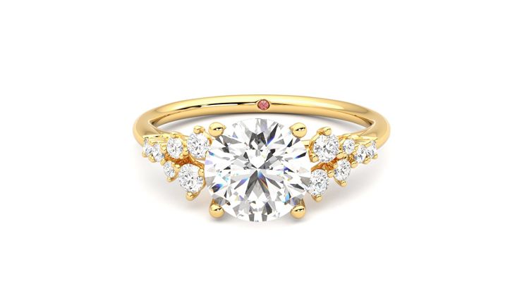 Taylor & Hart Marula Round Engagement Ring 360 degree image 29