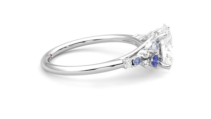 Taylor & Hart Marula Oval Engagement Ring 360 degree image 9