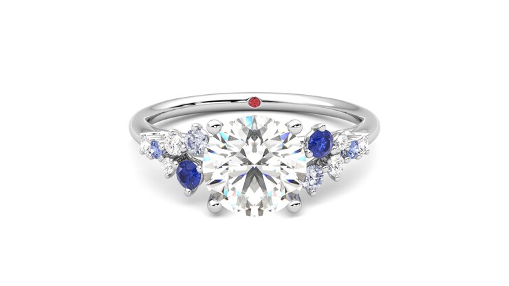 Taylor & Hart Marula Round Engagement Ring 360 degree image 0
