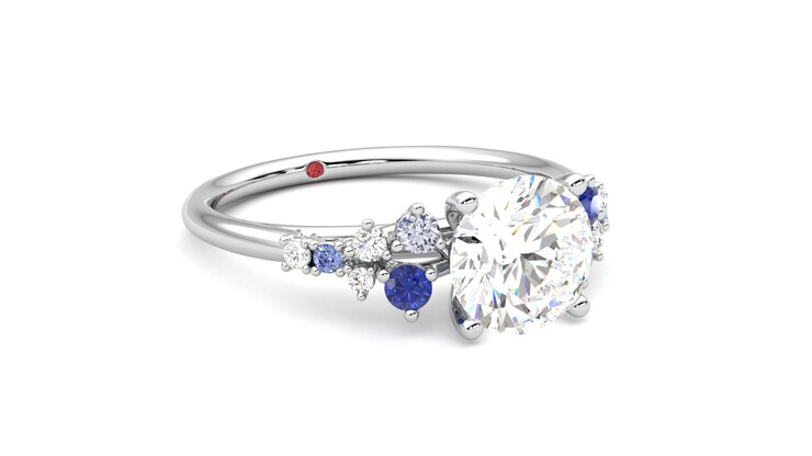 Taylor & Hart Marula Round Engagement Ring 360 degree image 5