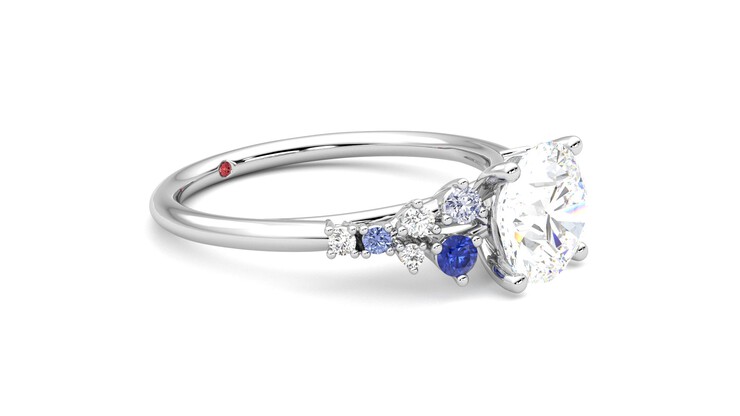 Taylor & Hart Marula Round Engagement Ring 360 degree image 7