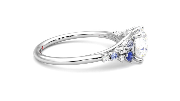Taylor & Hart Marula Round Engagement Ring 360 degree image 9