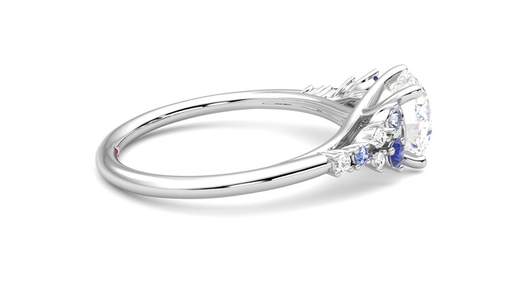 Taylor & Hart Marula Round Engagement Ring 360 degree image 10