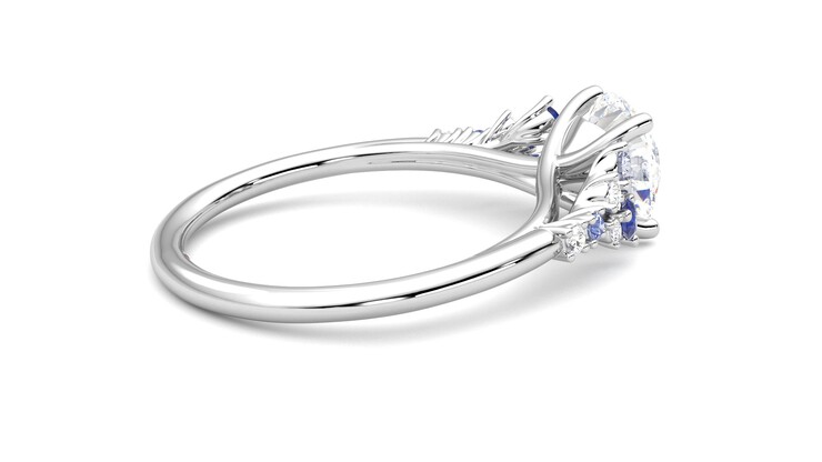 Taylor & Hart Marula Round Engagement Ring 360 degree image 11