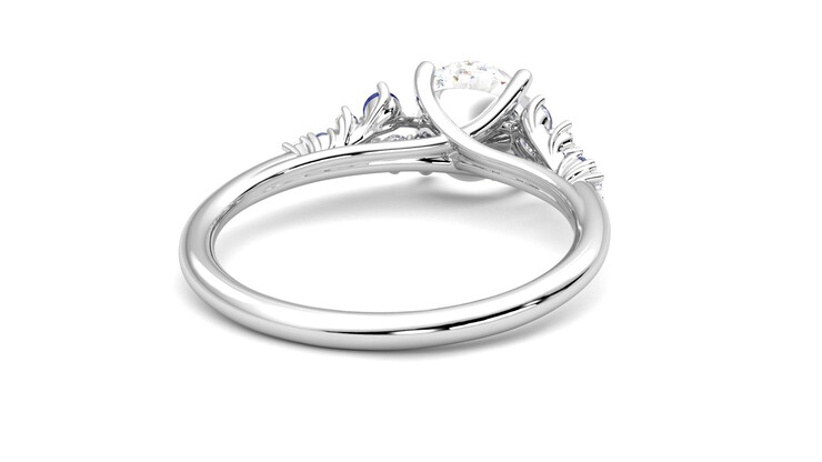 Taylor & Hart Marula Round Engagement Ring 360 degree image 14