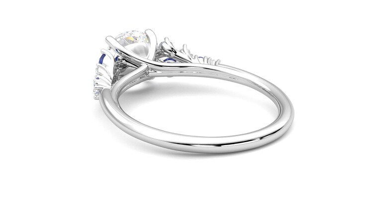 Taylor & Hart Marula Round Engagement Ring 360 degree image 17