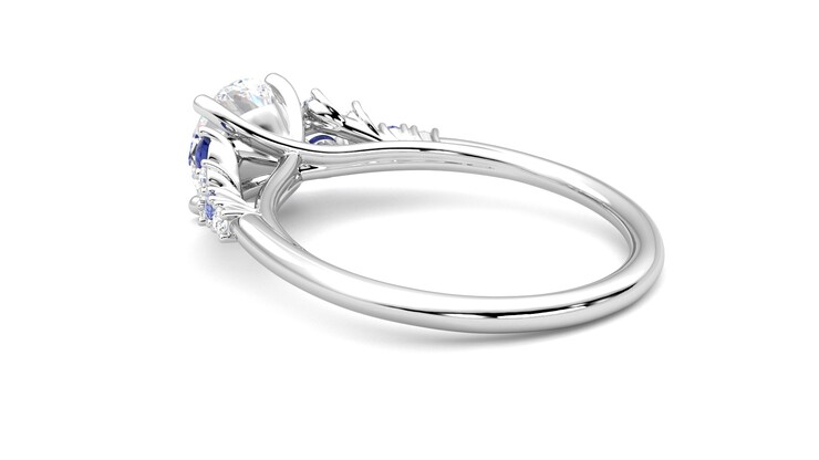 Taylor & Hart Marula Round Engagement Ring 360 degree image 18