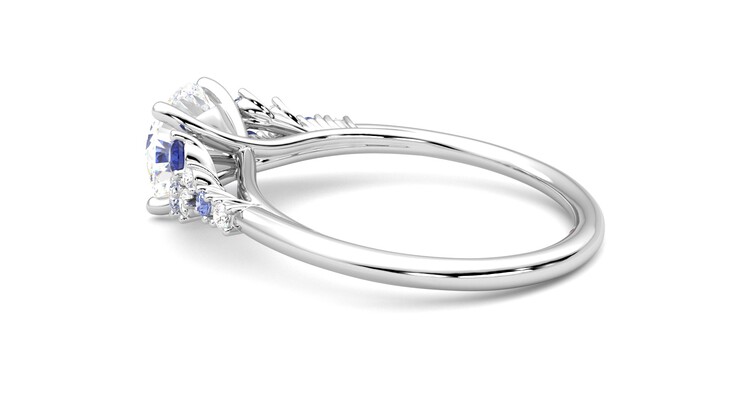 Taylor & Hart Marula Round Engagement Ring 360 degree image 19