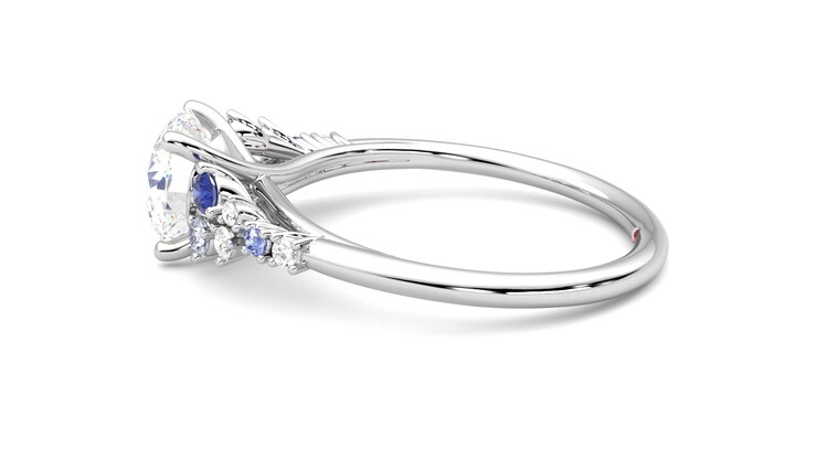 Taylor & Hart Marula Round Engagement Ring 360 degree image 20